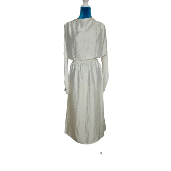 NWT H&M Filtted Satin Dress Size M - Picture 1 of 17